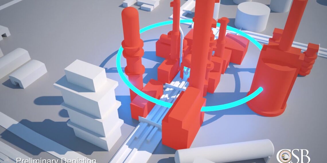 Preliminary Animation of Philadelphia Energy Solutions Refinery Fire and Explosions